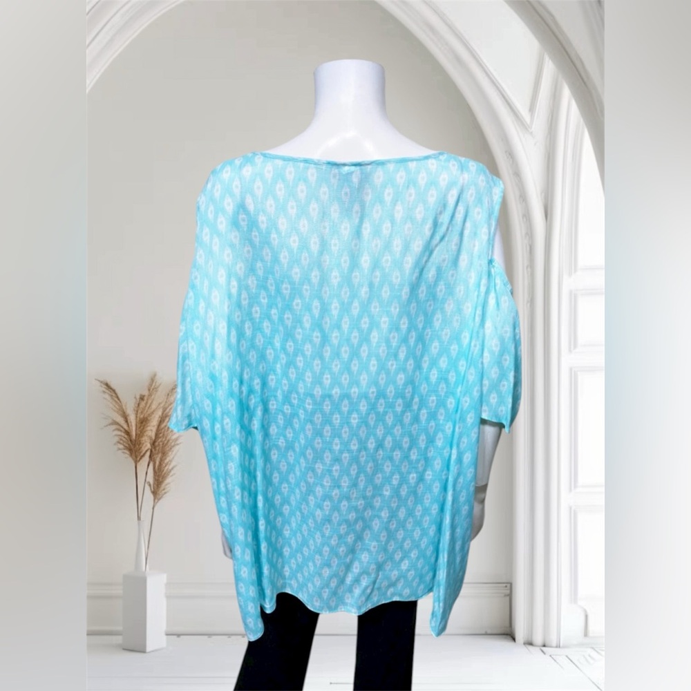 Catherines Green Patterned Blouse - image 2